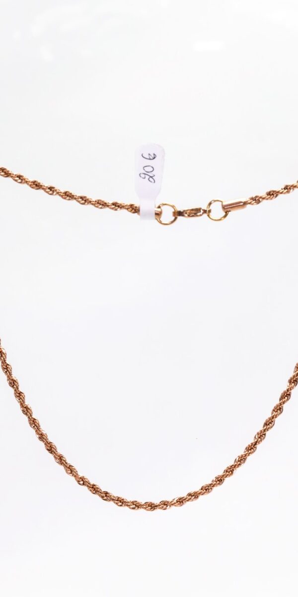 Αλυσίδα λαιμού πλεκτή gold rose