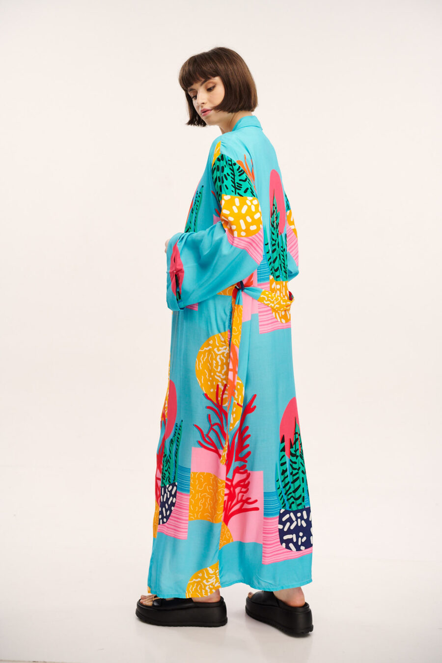 Kimono mystery aquarium Γαλάζιο - Image 2