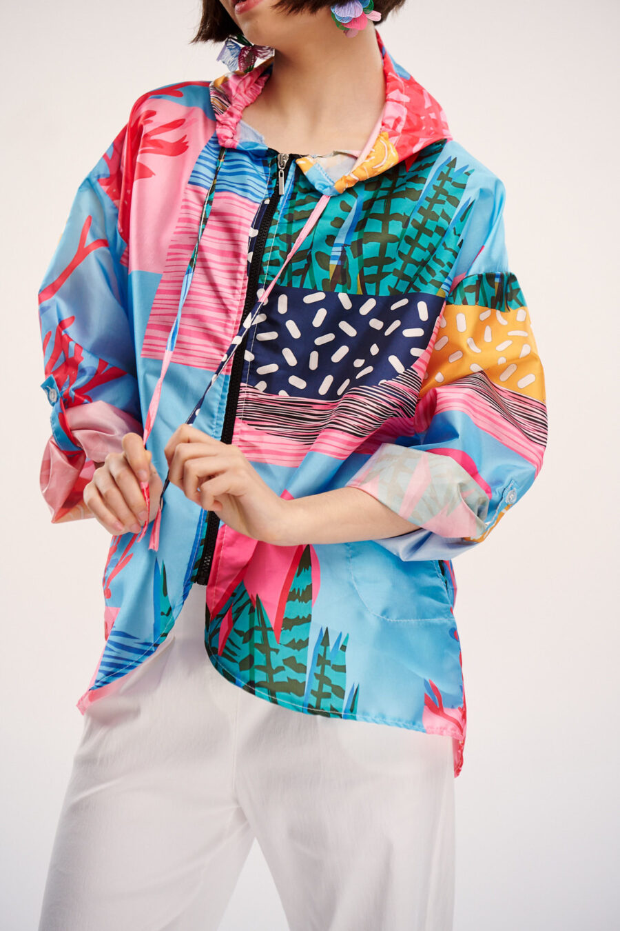 Jacket wind mystery aquarium Γαλάζιο - Image 2