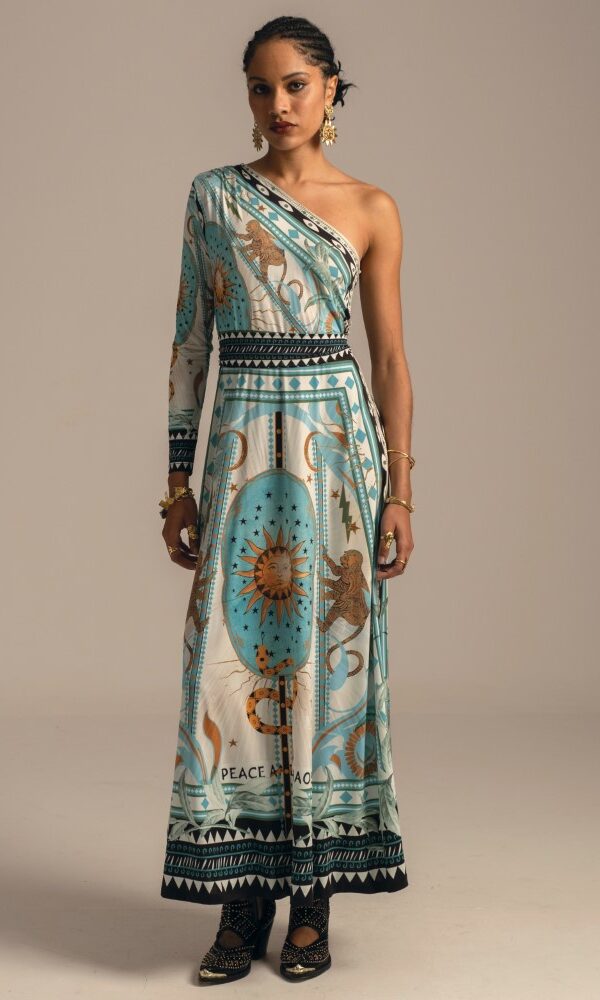 SUNSEEKER ONE SHOULDER LONG DRESS