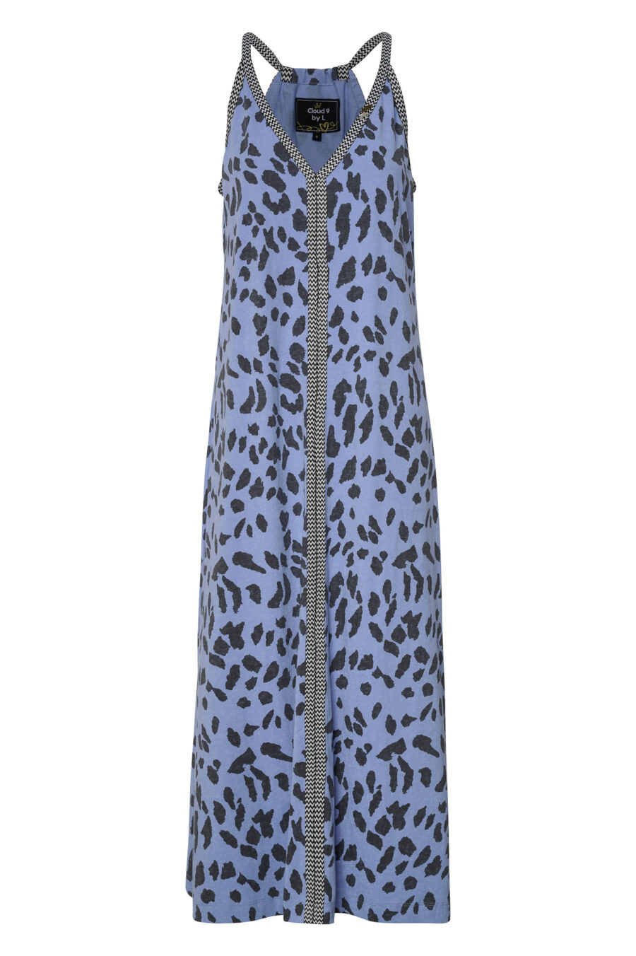 Μπλε Animal Printed Φόρεμα LEON - Image 4
