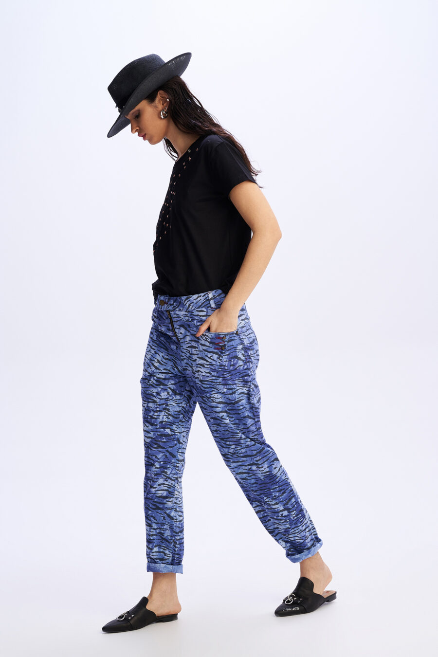 Μπλε Military Denim Παντελόνι URBAN TRAVELER - Image 3