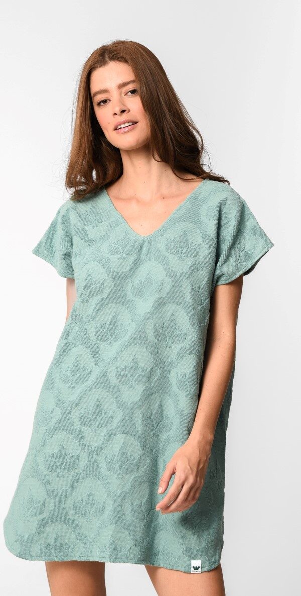 KASSANDRA SHORT DRESS SEA CLAY