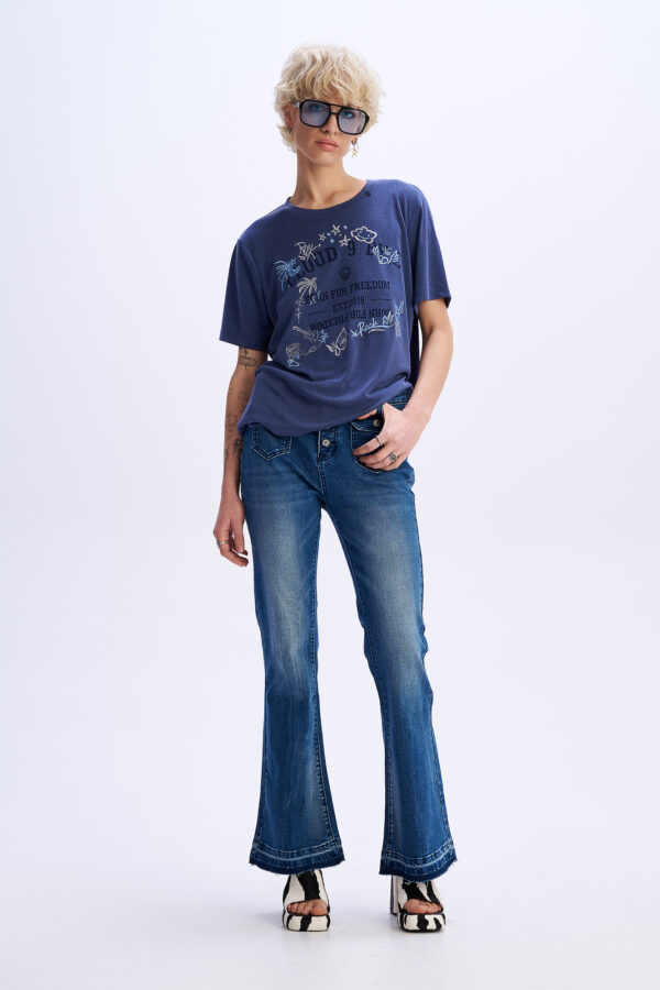 Μπλε Ραφ T-shirt LUCIA
