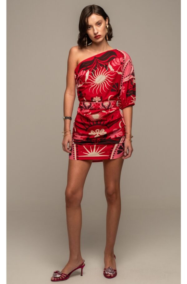 PASSIONFLOWER ONE SHOULDER ΜΙΝΙ ΦΟΡΕΜΑ